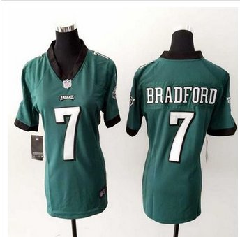 Women New Eagles #7 Sam Bradford Midnight Green Team Color Stitched NFL New Elite Jersey Women New Eagles #7 Sam Bradford Midnight Green Team Color Stitched NFL New Elite Jersey