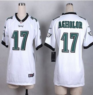 Women New Eagles #17 Nelson Agholor White Stitched NFL New Elite Jersey Women New Eagles #17 Nelson Agholor White Stitched NFL New Elite Jersey