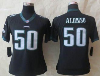 Women Nike Eagles #50 Kiko Alonso Black Alternate Stitched NFL New Limited jersey Women Nike Eagles #50 Kiko Alonso Black Alternate Stitched NFL New Limited jersey