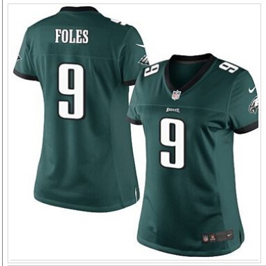 Women's New Eagles #9 Nick Foles Midnight Green Team Color NFL Jersey Women's New Eagles #9 Nick Foles Midnight Green Team Color NFL Jersey