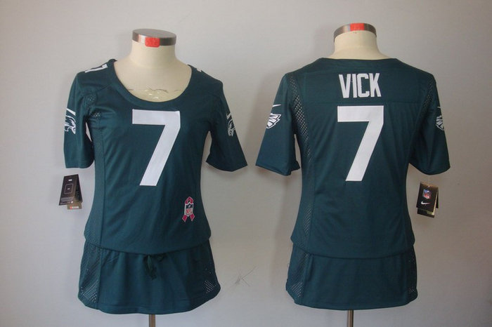 Womens NEW Philadelphia Eagles 7# Michael Vick Elite breast Cancer Awareness Green Jerseys Womens NEW Philadelphia Eagles 7# Michael Vick Elite breast Cancer Awareness Green Jerseys