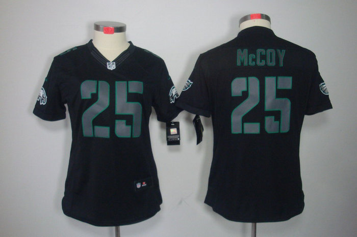 Women NEW Philadelphia Eagles 25 LeSean McCoy Black Jerseys(Impact Limited) Women NEW Philadelphia Eagles 25 LeSean McCoy Black Jerseys(Impact Limited)