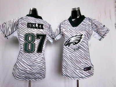NEW Womens Philadelphia Eagles #87 Brent Celek jerseys(fem fan zebra) NEW Womens Philadelphia Eagles #87 Brent Celek jerseys(fem fan zebra)
