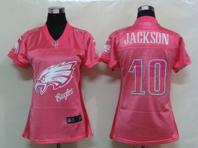 NEW Womens Philadelphia Eagles 10 Jackson Pink Jerseys NEW Womens Philadelphia Eagles 10 Jackson Pink Jerseys