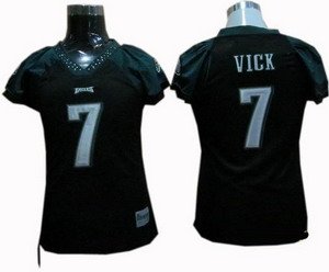 WOMEN Philadelphia Eagles 7 MICHAEL VICK black