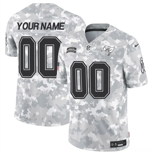 Men's Tampa Bay Buccaneers Active Player Custom 2024 F.U.S.E Arctic Camo Salute To Service Limited Stitched Football Jersey Men's Tampa Bay Buccaneers Active Player Custom 2024 F.U.S.E Arctic Camo Salute To Service Limited Stitched Football Jersey
