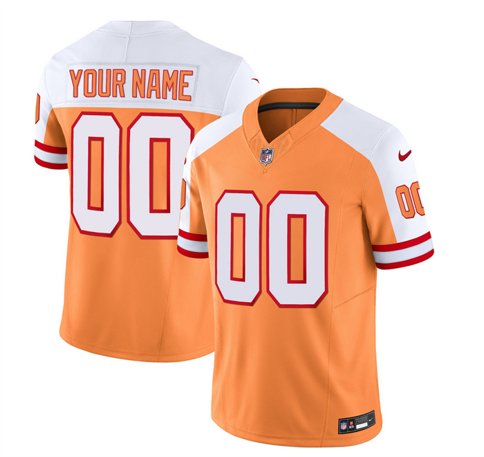 Men's Tampa Bay Buccaneers Active Player Custom 2023 F.U.S.E.White Gold Throwback Limited Stitched Jersey Men's Tampa Bay Buccaneers Active Player Custom 2023 F.U.S.E.White Gold Throwback Limited Stitched Jersey