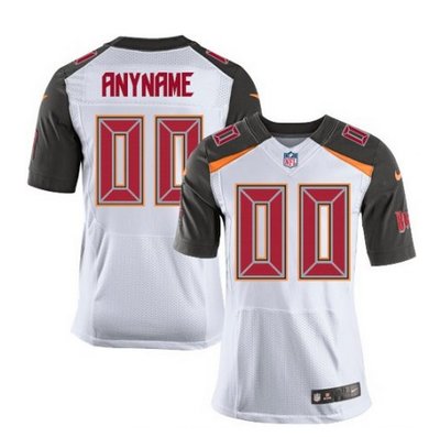 Men's Nike Tampa Bay Buccaneers Customized Elite White NFL Jersey