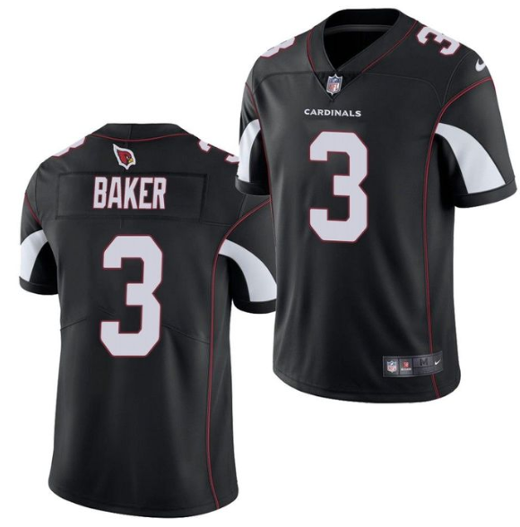 Men's Arizona Cardinals #3 Budda Baker Black Vapor Untouchable Limited Stitched Jersey Men's Arizona Cardinals #3 Budda Baker Black Vapor Untouchable Limited Stitched Jersey