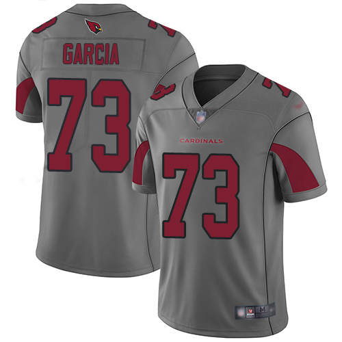 Nike Cardinals #73 Max Garcia Silver Men's Stitched NFL Limited Inverted Legend Jersey Nike Cardinals #73 Max Garcia Silver Men's Stitched NFL Limited Inverted Legend Jersey