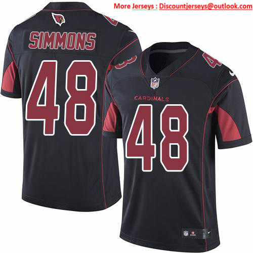 Nike Cardinals #48 Isaiah Simmons Black Men's Stitched NFL Limited Rush Jersey Nike Cardinals #48 Isaiah Simmons Black Men's Stitched NFL Limited Rush Jersey