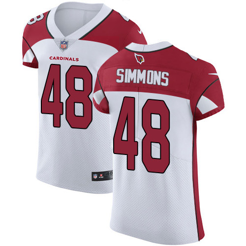 Nike Cardinals #48 Isaiah Simmons White Men's Stitched NFL New Elite Jersey Nike Cardinals #48 Isaiah Simmons White Men's Stitched NFL New Elite Jersey