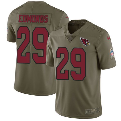 Nike Cardinals 29 Chase Edmonds Olive Salute To Service Limited Jersey Nike Cardinals 29 Chase Edmonds Olive Salute To Service Limited Jersey