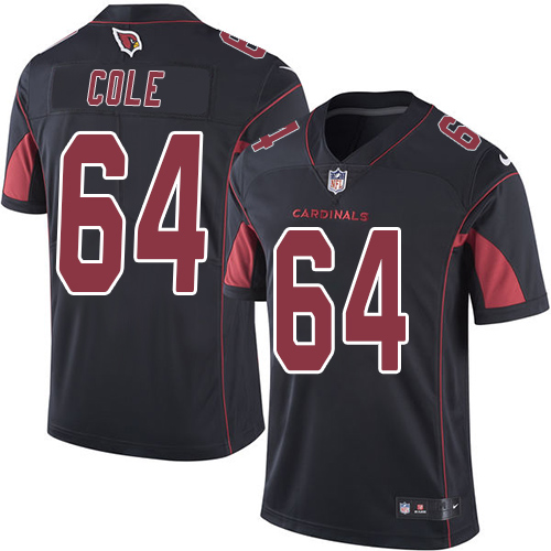 Nike Cardinals #64 Mason Cole Black Men's Stitched NFL Limited Rush Jersey Nike Cardinals #64 Mason Cole Black Men's Stitched NFL Limited Rush Jersey