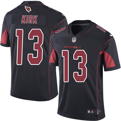 Nike Cardinals #13 Christian Kirk Black Men's Stitched NFL Limited Rush Jersey Nike Cardinals #13 Christian Kirk Black Men's Stitched NFL Limited Rush Jersey