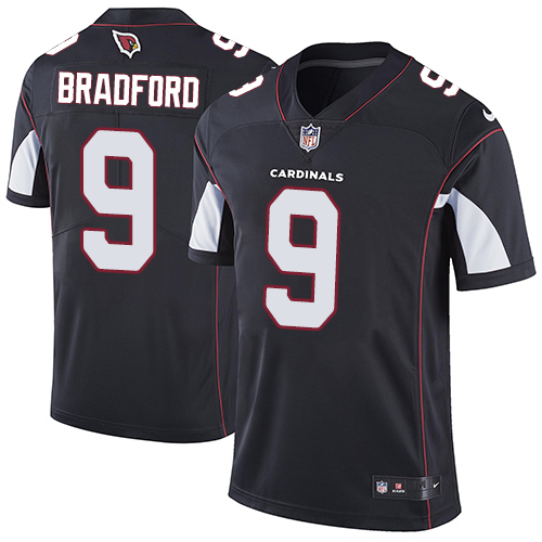 Nike Cardinals #9 Sam Bradford Black Alternate Men's Stitched NFL Vapor Untouchable Limited Jersey Nike Cardinals #9 Sam Bradford Black Alternate Men's Stitched NFL Vapor Untouchable Limited Jersey