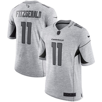 Nike Cardinals #11 Larry Fitzgerald Gray Men's Stitched NFL Limited Gridiron Gray II Jersey Nike Cardinals #11 Larry Fitzgerald Gray Men's Stitched NFL Limited Gridiron Gray II Jersey