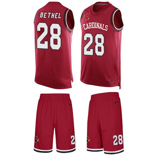 Nike Cardinals #28 Justin Bethel Red Team Color Men's Stitched NFL Limited Tank Top Suit Jersey Nike Cardinals #28 Justin Bethel Red Team Color Men's Stitched NFL Limited Tank Top Suit Jersey