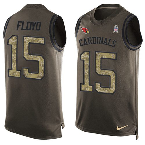 Nike Cardinals #15 Michael Floyd Green Men's Stitched NFL Limited Salute To Service Tank Top Jersey Nike Cardinals #15 Michael Floyd Green Men's Stitched NFL Limited Salute To Service Tank Top Jersey