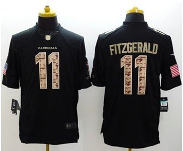 NEW Arizona Cardinals #11 Larry Fitzgerald Black NFL Limited Salute to Service Jersey NEW Arizona Cardinals #11 Larry Fitzgerald Black NFL Limited Salute to Service Jersey