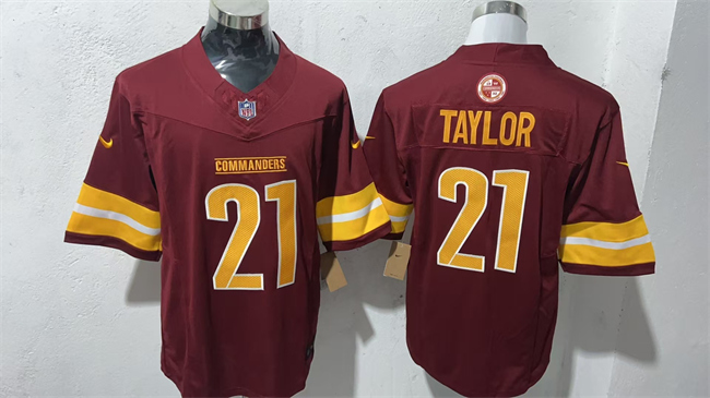 Men's Washington Commanders #21 Sean Taylor Burgundy F.U.S.E. Vapor Limited Stitched Football Jersey Men's Washington Commanders #21 Sean Taylor Burgundy F.U.S.E. Vapor Limited Stitched Football Jersey