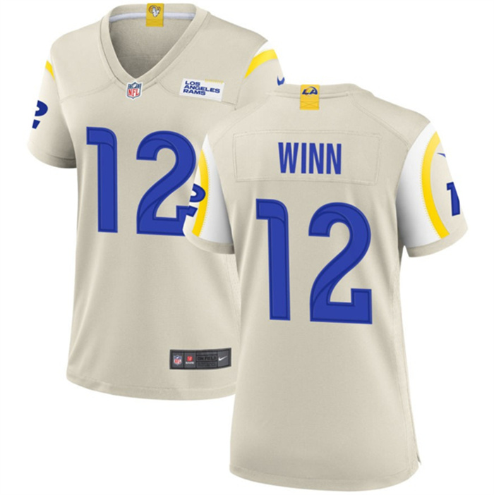 Women's Los Angeles Rams #12 Dresser Winn Bone Stitched Game Jersey(Run Small) Women's Los Angeles Rams #12 Dresser Winn Bone Stitched Game Jersey(Run Small)