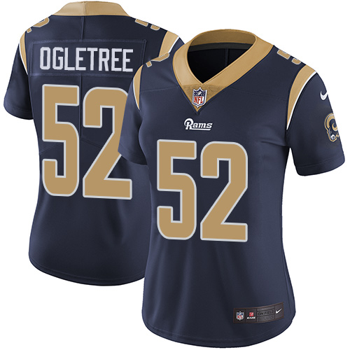 Nike Rams #52 Alec Ogletree Navy Blue Team Color Women's Stitched NFL Vapor Untouchable Limited Jersey Nike Rams #52 Alec Ogletree Navy Blue Team Color Women's Stitched NFL Vapor Untouchable Limited Jersey