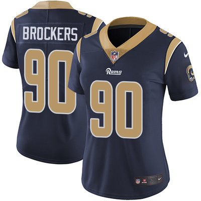 Nike Rams #90 Michael Brockers Navy Blue Team Color Women's Stitched NFL Vapor Untouchable Limited Jersey Nike Rams #90 Michael Brockers Navy Blue Team Color Women's Stitched NFL Vapor Untouchable Limited Jersey