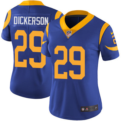 Nike Rams #29 Eric Dickerson Royal Blue Alternate Women's Stitched NFL Vapor Untouchable Limited Jersey Nike Rams #29 Eric Dickerson Royal Blue Alternate Women's Stitched NFL Vapor Untouchable Limited Jersey