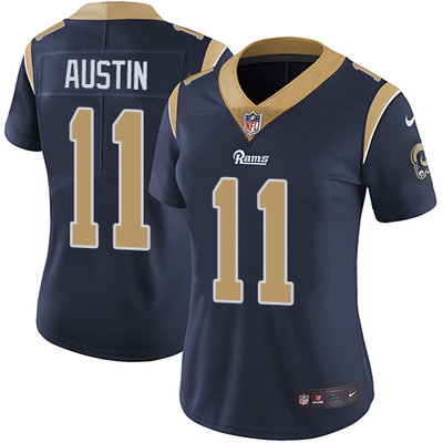 Nike Rams #11 Tavon Austin Navy Blue Team Color Women's Stitched NFL Vapor Untouchable Limited Jersey