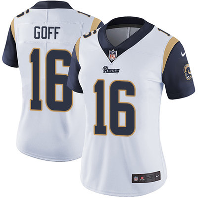 Nike Rams #16 Jared Goff White Women's Stitched NFL Vapor Untouchable Limited Jersey Nike Rams #16 Jared Goff White Women's Stitched NFL Vapor Untouchable Limited Jersey