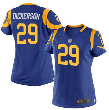 Nike Rams #29 Eric Dickerson Royal Blue Alternate Women's Stitched NFL Elite Jersey Nike Rams #29 Eric Dickerson Royal Blue Alternate Women's Stitched NFL Elite Jersey
