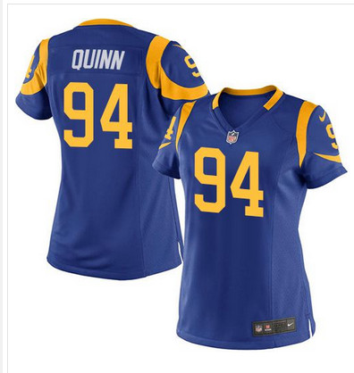 Nike Rams #94 Robert Quinn Royal Blue Alternate Women's Stitched NFL Elite Jersey Nike Rams #94 Robert Quinn Royal Blue Alternate Women's Stitched NFL Elite Jersey