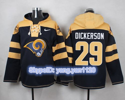 Nike Rams #29 Eric Dickerson Navy Blue Player Pullover NFL Hoodie Nike Rams #29 Eric Dickerson Navy Blue Player Pullover NFL Hoodie