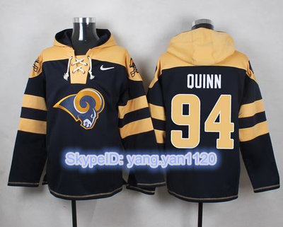Nike Rams #94 Robert Quinn Navy Blue Player Pullover NFL Hoodie Nike Rams #94 Robert Quinn Navy Blue Player Pullover NFL Hoodie