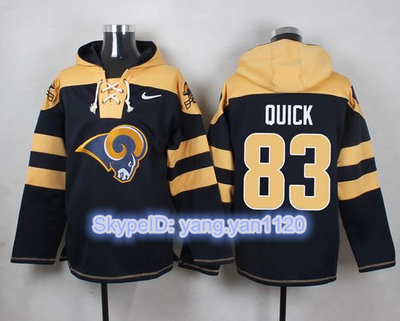 Nike Rams #83 Brian Quick Navy Blue Player Pullover NFL Hoodie Nike Rams #83 Brian Quick Navy Blue Player Pullover NFL Hoodie