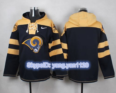 Nike Rams Blank Navy Blue Player Pullover NFL Hoodie Nike Rams Blank Navy Blue Player Pullover NFL Hoodie