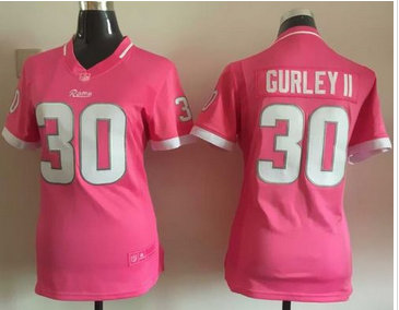 Women Nike Rams #30 Todd Gurley Pink Stitched NFL Elite Bubble Gum Jersey Women Nike Rams #30 Todd Gurley Pink Stitched NFL Elite Bubble Gum Jersey