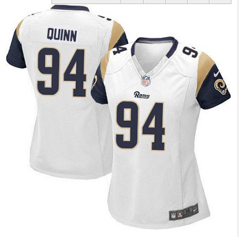 Women NEW Rams #94 Robert Quinn White Stitched NFL Elite Jersey Women NEW Rams #94 Robert Quinn White Stitched NFL Elite Jersey