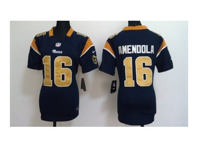 Women NEW Los Angeles Rams #16 Danny Amendola Blue NEW NFL Jerseys Women NEW Los Angeles Rams #16 Danny Amendola Blue NEW NFL Jerseys