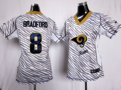 NEW Women Los Angeles Rams #8 Sam Bradford jerseys(fem fan zebra) NEW Women Los Angeles Rams #8 Sam Bradford jerseys(fem fan zebra)