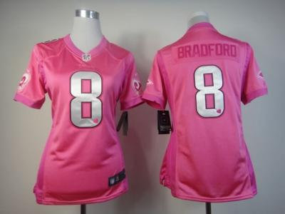 NEW Women Los Angeles Rams #8 Sam Bradford Pink Jerseys(love s) NEW Women Los Angeles Rams #8 Sam Bradford Pink Jerseys(love s)