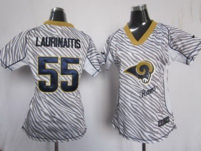 Women NEW Los Angeles Rams 55 James Laurinaitis FEM FAN Zebra NEW NFL Jerseys Women NEW Los Angeles Rams 55 James Laurinaitis FEM FAN Zebra NEW NFL Jerseys