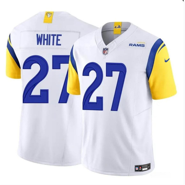 Youth Los Angeles Rams #27 Tre'Davious White White 2024 F.U.S.E. Vapor Untouchable Stitched Football Jersey Youth Los Angeles Rams #27 Tre'Davious White White 2024 F.U.S.E. Vapor Untouchable Stitched Football Jersey