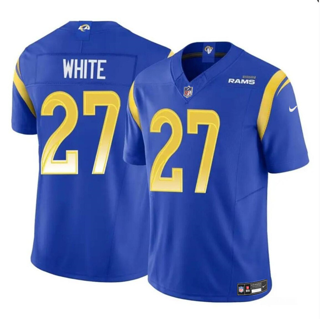 Youth Los Angeles Rams #27 Tre'Davious White Blue 2024 F.U.S.E. Vapor Untouchable Stitched Football Jersey Youth Los Angeles Rams #27 Tre'Davious White Blue 2024 F.U.S.E. Vapor Untouchable Stitched Football Jersey