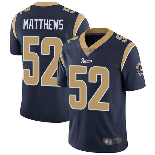 Rams #52 Clay Matthews Navy Blue Team Color Youth Stitched Football Vapor Untouchable Limited Jersey Rams #52 Clay Matthews Navy Blue Team Color Youth Stitched Football Vapor Untouchable Limited Jersey