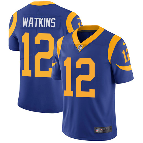 Nike Rams #12 Sammy Watkins Royal Blue Alternate Youth Stitched NFL Vapor Untouchable Limited Jersey Nike Rams #12 Sammy Watkins Royal Blue Alternate Youth Stitched NFL Vapor Untouchable Limited Jersey