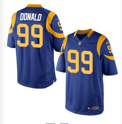 Nike Rams #99 Aaron Donald Royal Blue Alternate Youth Stitched NFL Elite Jersey