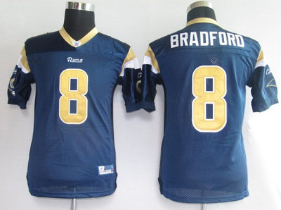 Los Angeles Rams 8# BRADFORD blue【KIDS