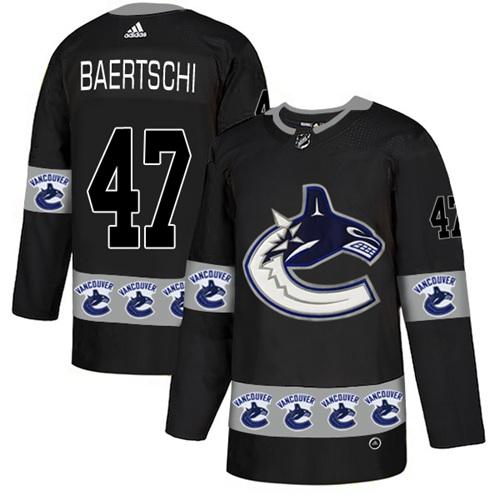 Adidas Canucks #47 Sven Baertschi Black Authentic Team Logo Fashion Stitched NHL Jersey Adidas Canucks #47 Sven Baertschi Black Authentic Team Logo Fashion Stitched NHL Jersey